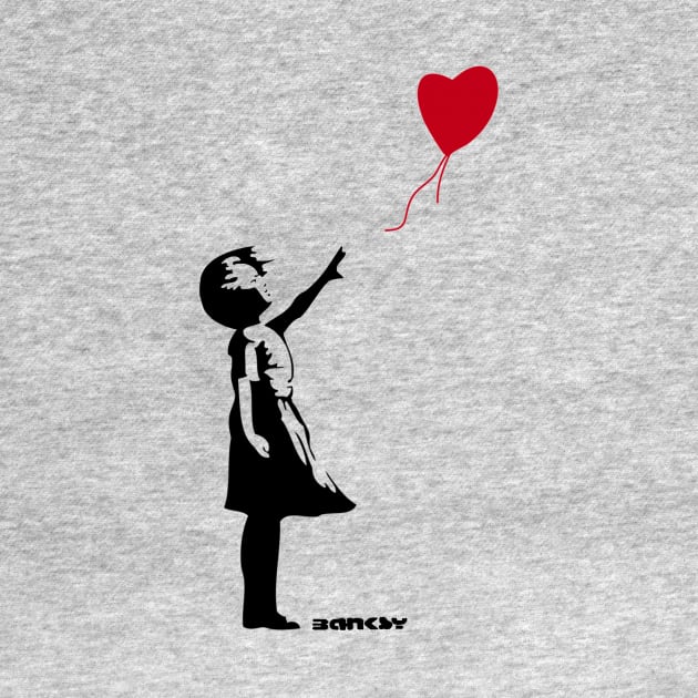 Banksy - Girl with Balloon by Banksywalls